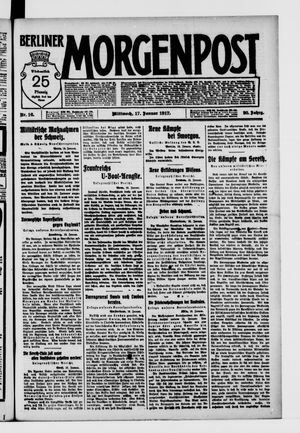 Berliner Morgenpost vom 17.01.1917