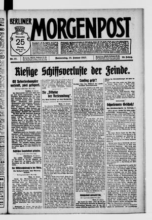 Berliner Morgenpost vom 18.01.1917