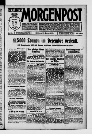 Berliner Morgenpost vom 31.01.1917