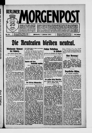 Berliner Morgenpost vom 07.02.1917