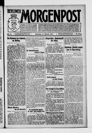 Berliner Morgenpost vom 11.02.1917