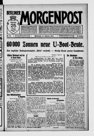 Berliner Morgenpost vom 14.02.1917