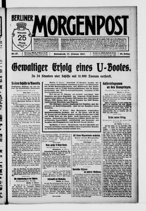 Berliner Morgenpost on Feb 17, 1917