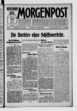 Berliner Morgenpost vom 18.02.1917