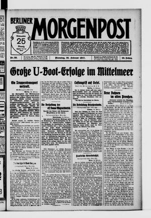 Berliner Morgenpost vom 20.02.1917