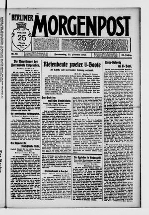 Berliner Morgenpost vom 22.02.1917