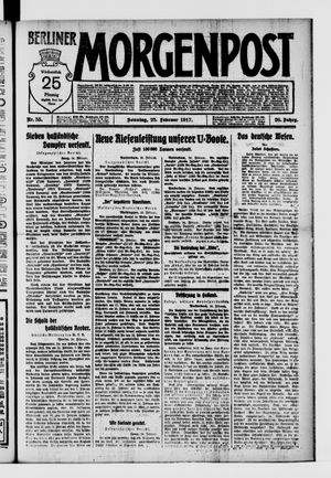 Berliner Morgenpost vom 25.02.1917