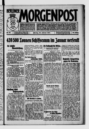 Berliner Morgenpost vom 26.02.1917