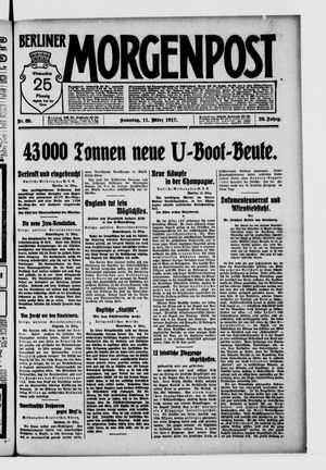 Berliner Morgenpost vom 11.03.1917