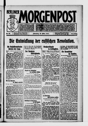 Berliner Morgenpost vom 20.03.1917