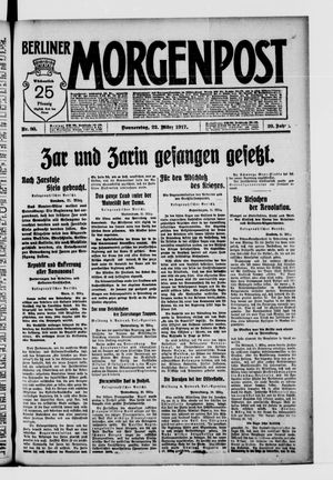 Berliner Morgenpost vom 22.03.1917