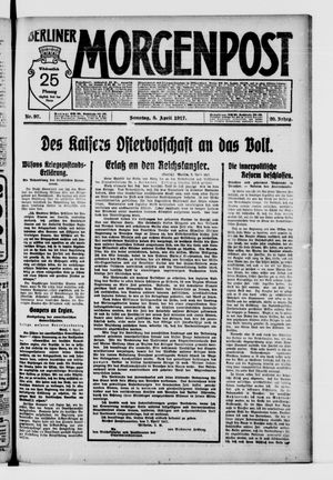 Berliner Morgenpost vom 08.04.1917
