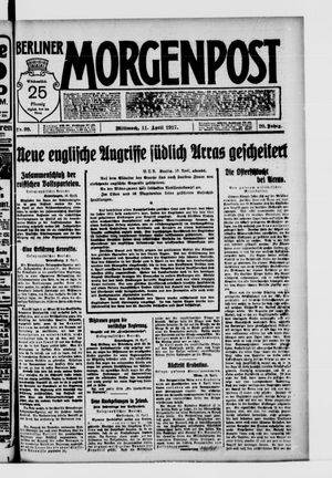 Berliner Morgenpost vom 11.04.1917