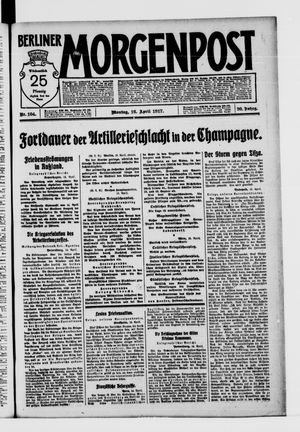 Berliner Morgenpost vom 16.04.1917