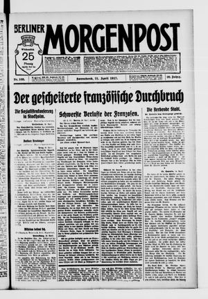 Berliner Morgenpost vom 21.04.1917