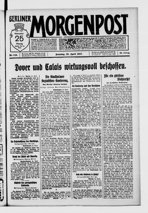 Berliner Morgenpost vom 22.04.1917