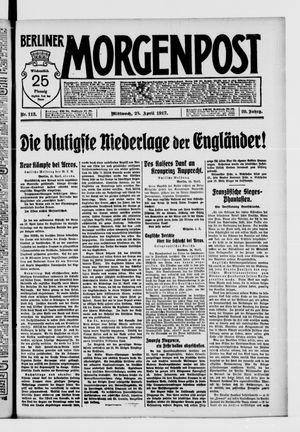 Berliner Morgenpost vom 25.04.1917