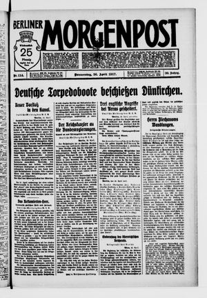 Berliner Morgenpost vom 26.04.1917
