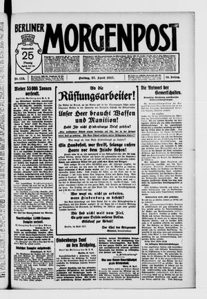 Berliner Morgenpost vom 27.04.1917