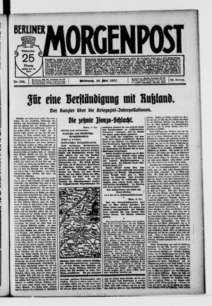 Berliner Morgenpost on May 16, 1917