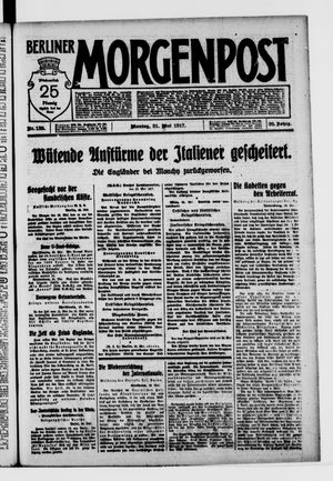 Berliner Morgenpost vom 21.05.1917