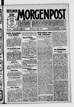 Berliner Morgenpost vom 22.05.1917