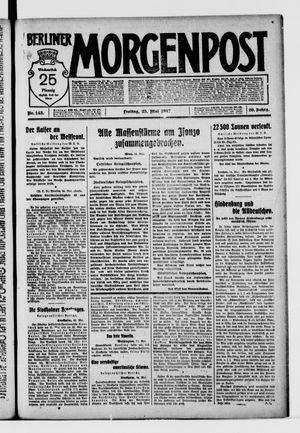 Berliner Morgenpost vom 25.05.1917