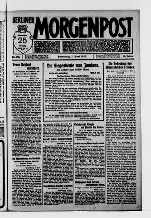 Berliner Morgenpost vom 07.06.1917