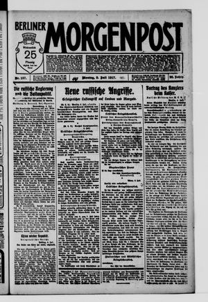 Berliner Morgenpost on Jul 9, 1917