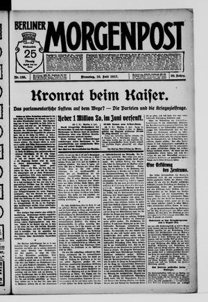 Berliner Morgenpost on Jul 10, 1917