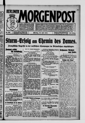 Berliner Morgenpost vom 16.07.1917