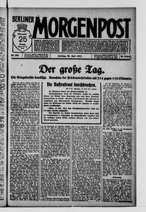Berliner Morgenpost vom 20.07.1917