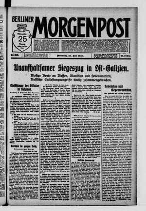 Berliner Morgenpost vom 25.07.1917
