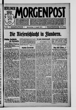 Berliner Morgenpost on Aug 2, 1917