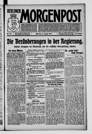 Berliner Morgenpost on Aug 6, 1917