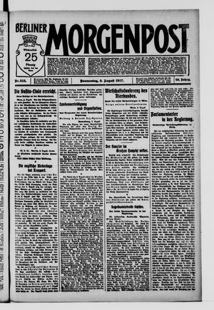 Berliner Morgenpost on Aug 9, 1917
