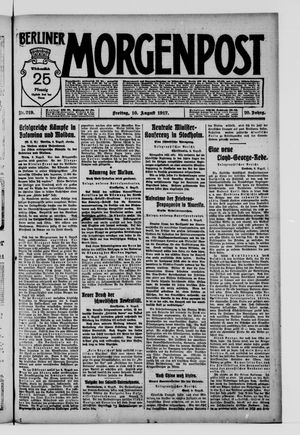 Berliner Morgenpost vom 10.08.1917