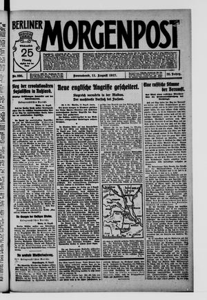 Berliner Morgenpost on Aug 11, 1917