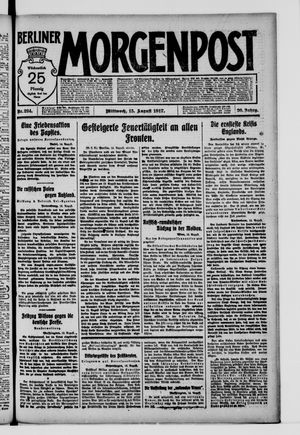 Berliner Morgenpost vom 15.08.1917