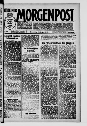 Berliner Morgenpost vom 16.08.1917