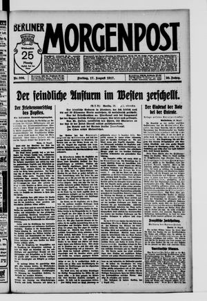 Berliner Morgenpost vom 17.08.1917