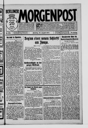 Berliner Morgenpost vom 19.08.1917