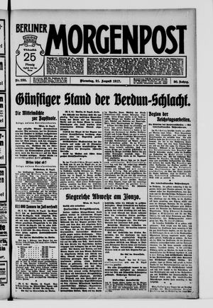 Berliner Morgenpost vom 21.08.1917