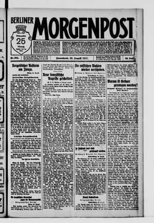 Berliner Morgenpost vom 25.08.1917