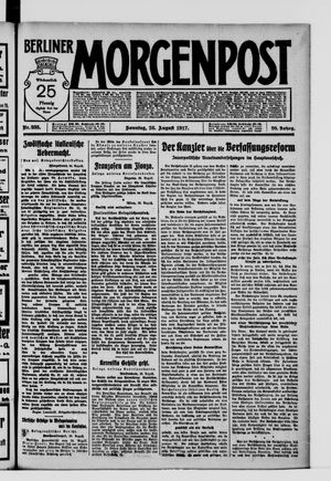 Berliner Morgenpost vom 26.08.1917