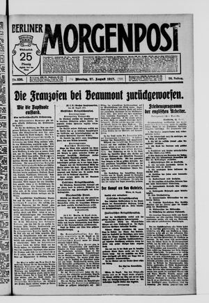 Berliner Morgenpost vom 27.08.1917