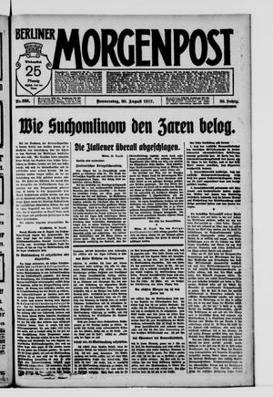Berliner Morgenpost on Aug 30, 1917