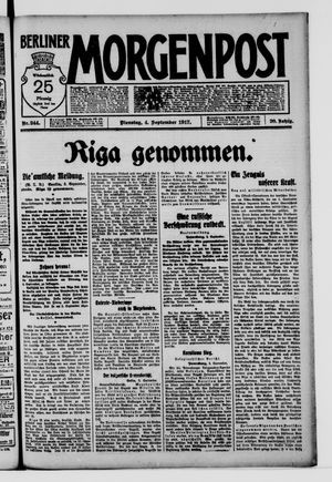 Berliner Morgenpost vom 04.09.1917
