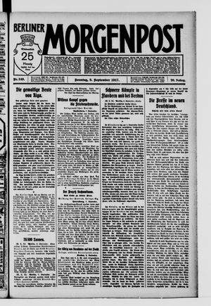 Berliner Morgenpost vom 09.09.1917