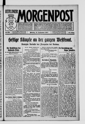 Berliner Morgenpost vom 10.09.1917